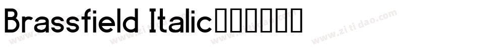 Brassfield Italic字体转换